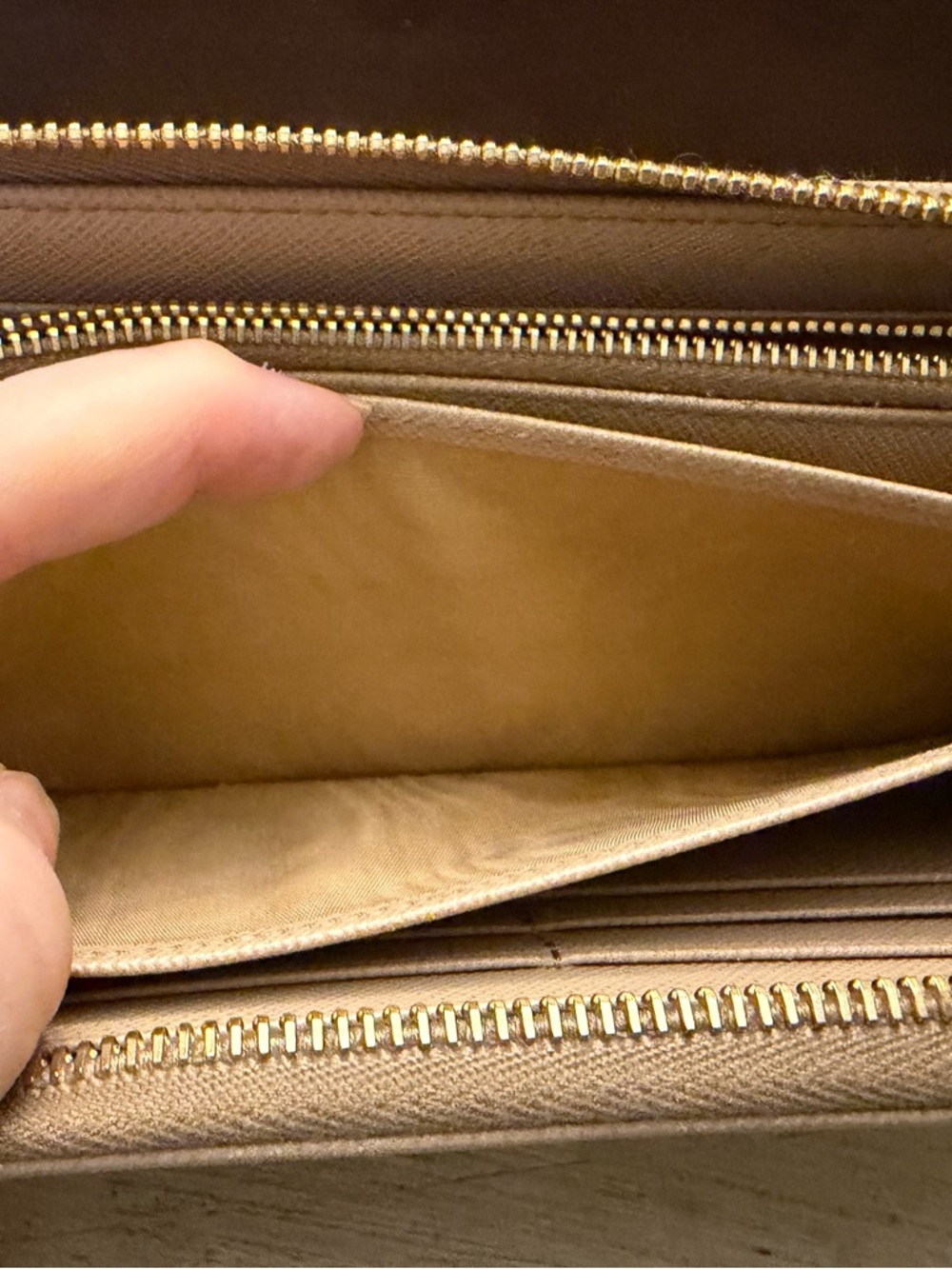 Prada Beige Saffiano Leather Zip-Around Wallet - Picture 10 of 15